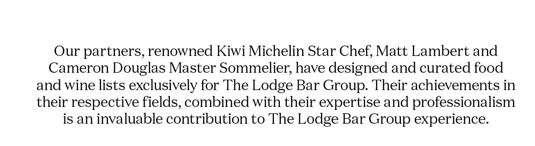 The Lodge Bar - Meet Our Partners
